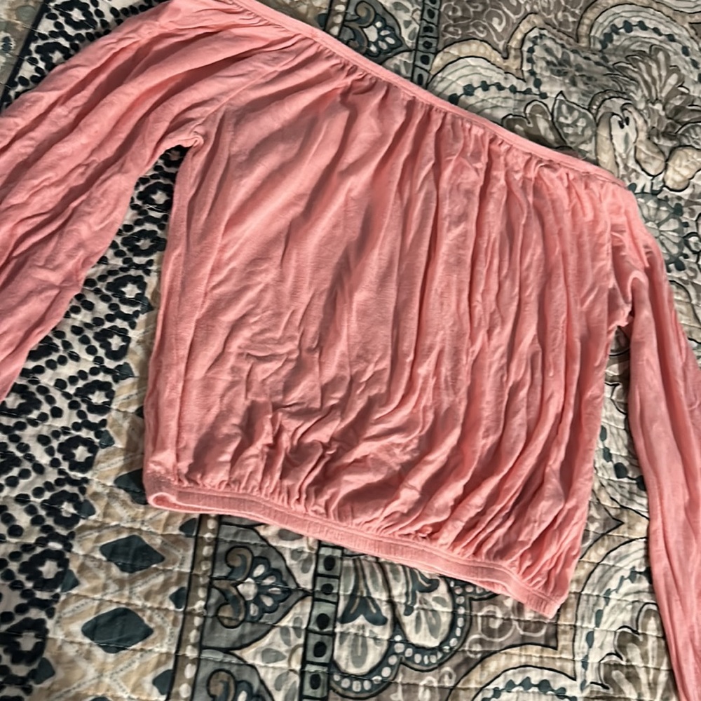 Pink Off Shoulder Top - Picture 3 of 9